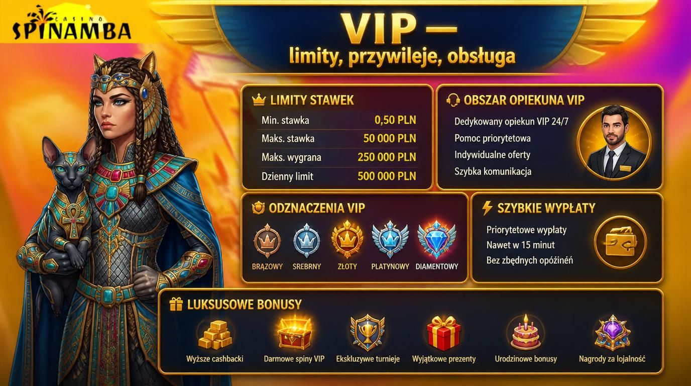 VIP panel z przywilejami i limitem stawek